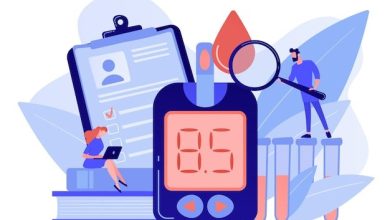 doctor-with-magnifier-blood-glucose-testing-meter-diabetes-mellitus-type-2-diabetes-insulin-production-concept-white-background-pinkish-coral-bluevector-isolated-illustration_335657-1530-1819257